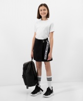 Юбка джинсовая черная Gulliver, школьная форма для девочек  фото, kupilegko.ru